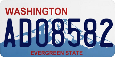 WA license plate ADO8582