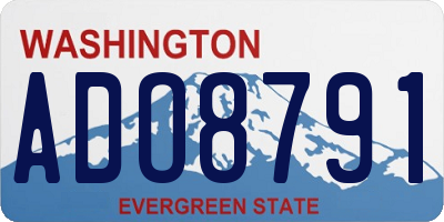 WA license plate ADO8791