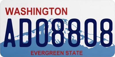 WA license plate ADO8808