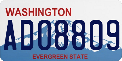 WA license plate ADO8809