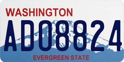 WA license plate ADO8824