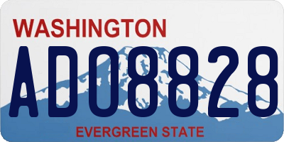 WA license plate ADO8828