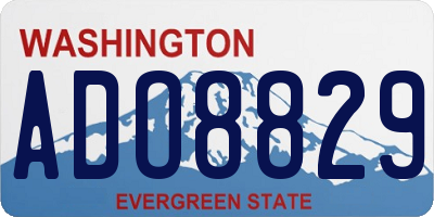 WA license plate ADO8829