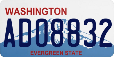 WA license plate ADO8832