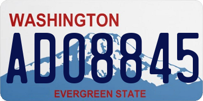 WA license plate ADO8845