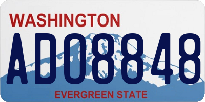 WA license plate ADO8848