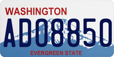 WA license plate ADO8850