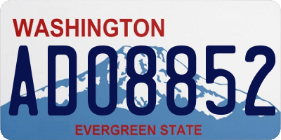 WA license plate ADO8852