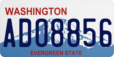 WA license plate ADO8856