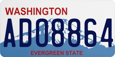 WA license plate ADO8864