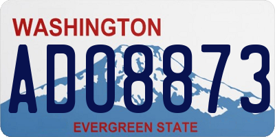 WA license plate ADO8873
