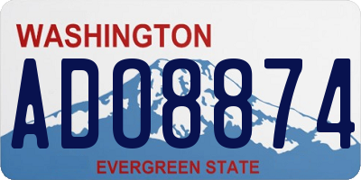 WA license plate ADO8874