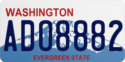 WA license plate ADO8882