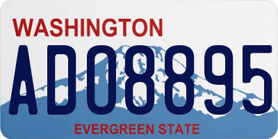 WA license plate ADO8895