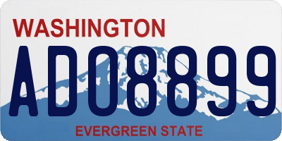 WA license plate ADO8899