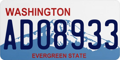WA license plate ADO8933