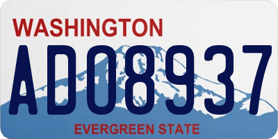 WA license plate ADO8937