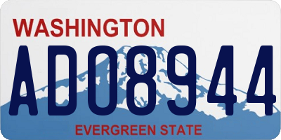 WA license plate ADO8944