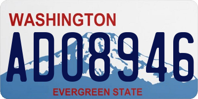 WA license plate ADO8946