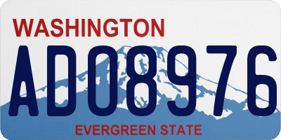 WA license plate ADO8976