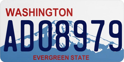 WA license plate ADO8979