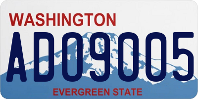 WA license plate ADO9005