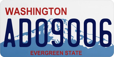 WA license plate ADO9006