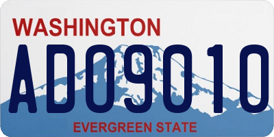 WA license plate ADO9010
