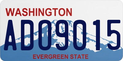 WA license plate ADO9015