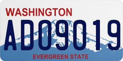 WA license plate ADO9019