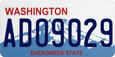 WA license plate ADO9029