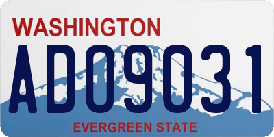 WA license plate ADO9031