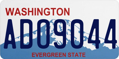 WA license plate ADO9044