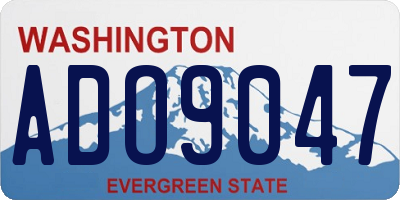 WA license plate ADO9047