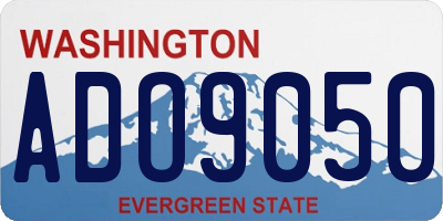 WA license plate ADO9050