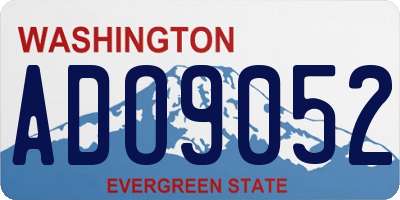 WA license plate ADO9052