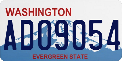 WA license plate ADO9054
