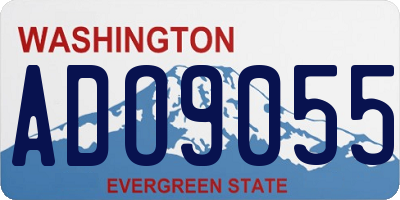 WA license plate ADO9055