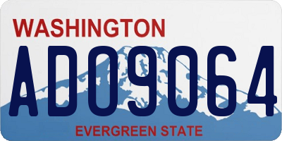 WA license plate ADO9064