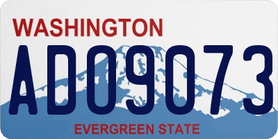WA license plate ADO9073