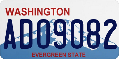 WA license plate ADO9082
