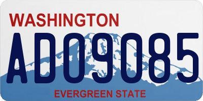 WA license plate ADO9085