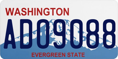 WA license plate ADO9088