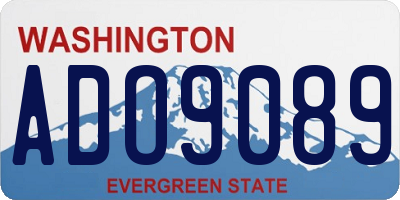 WA license plate ADO9089