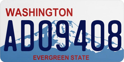 WA license plate ADO9408