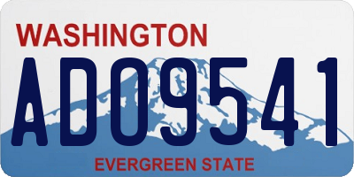 WA license plate ADO9541
