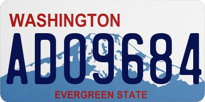 WA license plate ADO9684