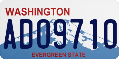 WA license plate ADO9710