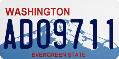 WA license plate ADO9711