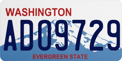 WA license plate ADO9729